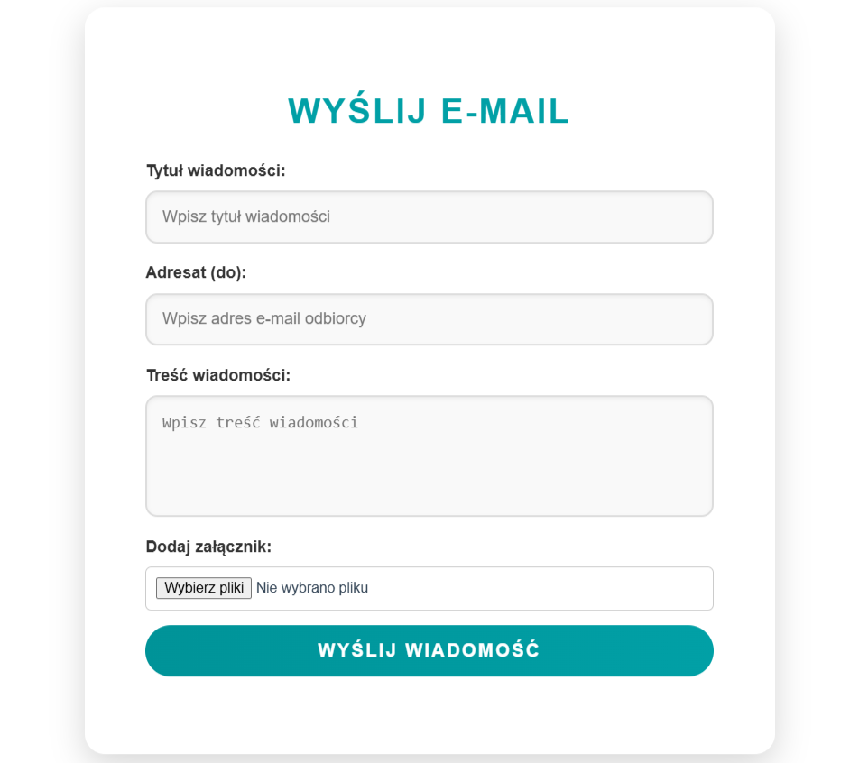 Wysyłanie maili z Programu
