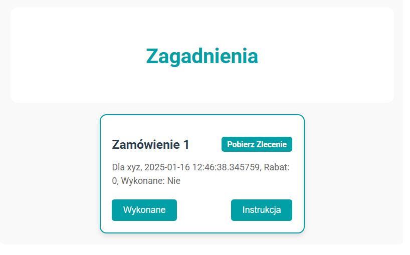 Przydzielanie zadań pracownikom Produkcji