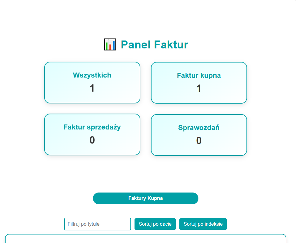 Połączenie między magazynem a fakturą